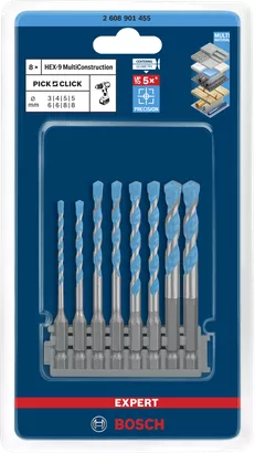 Sada Pick and Click EXPERT HEX-9 Multi Construction