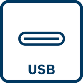  Nářadí se nabíjí přes přípojku USB-C.