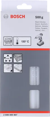 Lepidlo Bosch s nízkou tavitelností v tyčince 11 mm 200 mm 500 g.