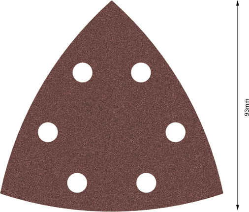 Brusný list Bosch PRO F460 93x93 mm, zrnitost 180.