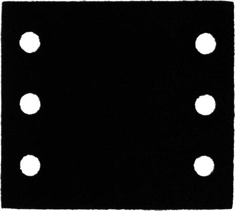 Šetrná podložka Bosch 115x107 mm s děrovanou perforací.