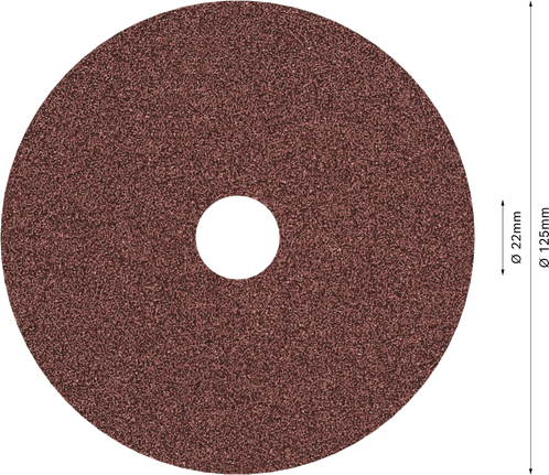 Brusný kotouč Bosch PRO R445 s fíbrovým brusným vláknem 125 mm G40.