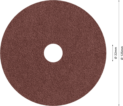 Brusný kotouč Bosch PRO R445 s fíbrovým brusným vláknem, zrnitost 60, 125 mm.