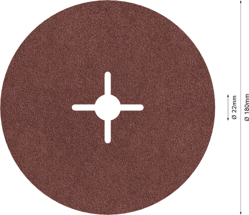 Brusný kotouč Bosch PRO R445 s fíbrovým brusným vláknem 180 mm G60.