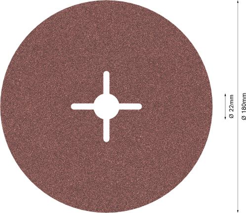 Brusný kotouč Bosch PRO R445 s fíbrovým brusným vláknem 180 mm G120.