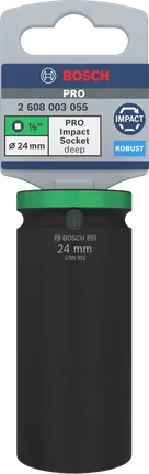 Nástrčný klíč Bosch PRO Impact 1/2″, hloubka 24 mm.