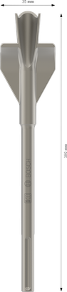 Drážkovací sekáč Bosch PRO SDS-max s křídly 35x380 mm.