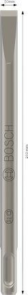 Plochý sekáč Bosch PRO SDS plus-4C 10x160 mm.