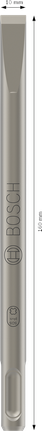Plochý sekáč Bosch PRO SDS plus-4C 160 mm, ostří 10 mm.