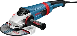 Úhlová bruska Bosch GWS 22-180 LVI s kotoučem o průměru 180 mm.