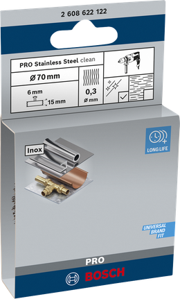 Nerezový kotouč Bosch PRO s čistým drátem 70 x 0,3 mm.