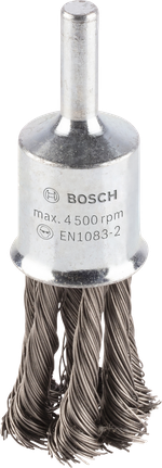 Kartáč Bosch PRO z nerezové oceli s těžkým koncem, zauzlovaný drát.