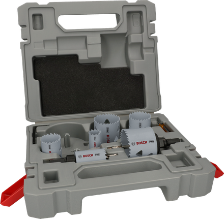 Sada děrových pil Bosch PRO Multi Material, 12dílná v kufříku.