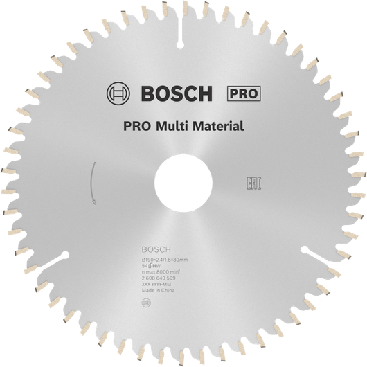 Pilový kotouč Bosch PRO Multi Material, 54 zubů.