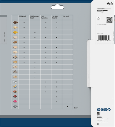 Balení pilového kotouče Bosch PRO Wood 250 x 3,2 x 30 mm T60.