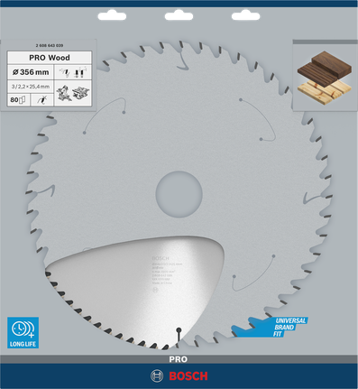 Kotouč do kotoučové pily Bosch PRO Wood 356 mm.