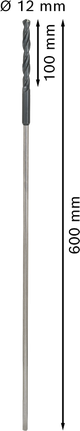 Montážní vrták Bosch PRO Wood HSS 12x600 mm.