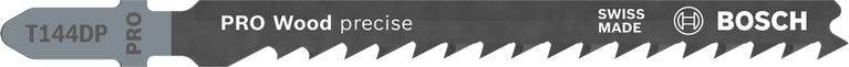 Přesný pilový list Bosch PRO Wood T144DP pro čisté řezy dřeva.