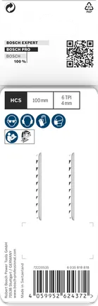 Plátky do přímočaré pily Bosch PRO Wood precise T144DP 100 mm 2 ks.