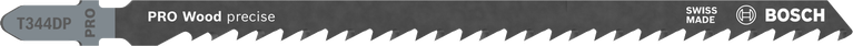 Precizní pilový list Bosch PRO Wood T344DP pro jemné řezy dřeva.