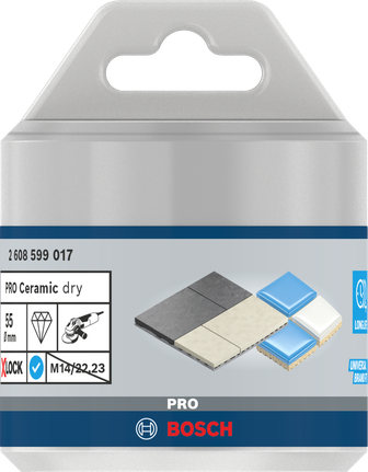 Keramická jádrová fréza pro suché vrtání Bosch PRO 55×35 mm X-Lock.