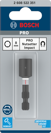 Nástrčný klíč Bosch PRO Impact 8 mm.