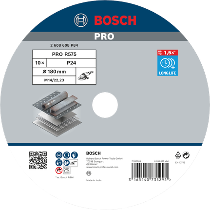 Fíbrový kotouč Bosch PRO R575 180 mm.
