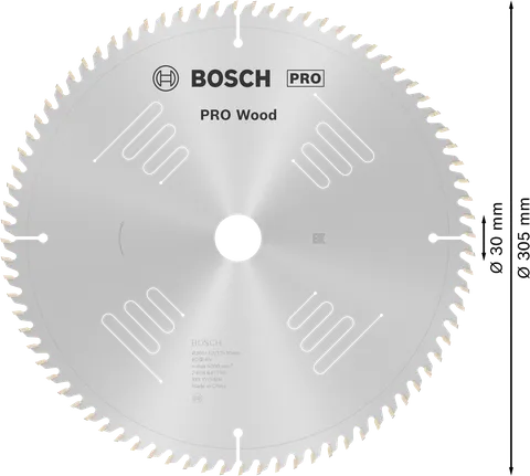 Kotouč do kotoučové pily Bosch PRO Wood 305 mm T80.