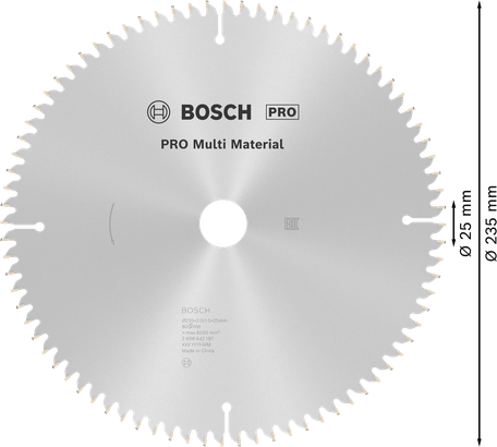 Kotouč do okružní pily Bosch PRO Multi Material 235 mm.