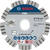 Diamantový kotouč Bosch PRO Concrete 115 mm pro řezání betonu.