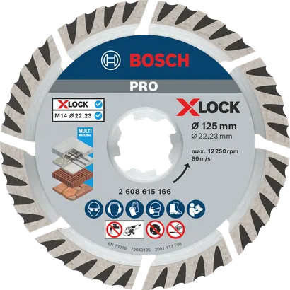 Diamantový kotouč Bosch PRO Multi Material X-Lock 125 mm.