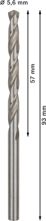 Spirálový vrták Bosch PRO Metal HSS-G 5,6 mm.