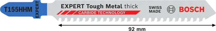 Pilový list Bosch EXPERT Tough Metal T155HHM, 92 mm.