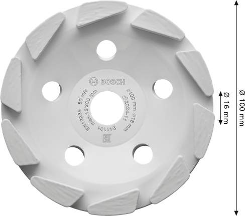 Diamantový brusný kotouč Bosch Multi Material Segmentovaný 100 mm.