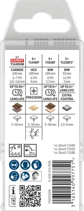 Sada Bosch PRO Wood and Metal, 15dílná sada.