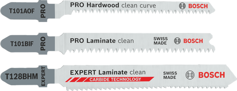 Sada 15dílných pilových plátků do přímočaré pily Bosch PRO Laminate.