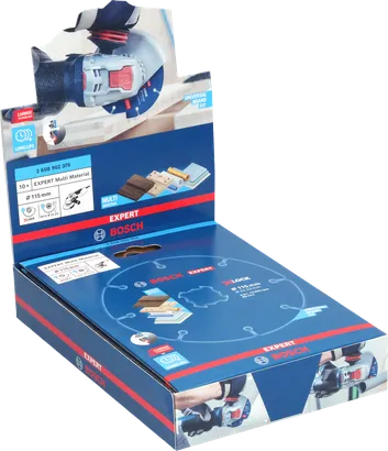 Řezný kotouč Bosch EXPERT Multi Material z tvrdokovu 115 x 22,23 mm X-Lock 10dílný.