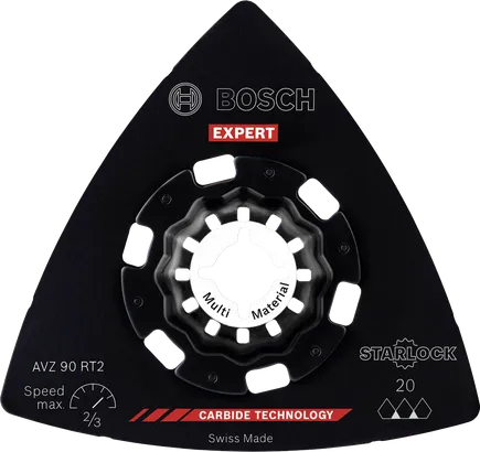 Brusný talíř z tvrdokovu Bosch EXPERT AVZ 90 RT2, 90 mm.