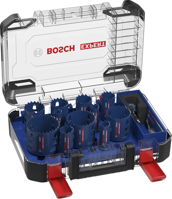 Sada děrových pil Bosch EXPERT Multi Material Power Change Plus.