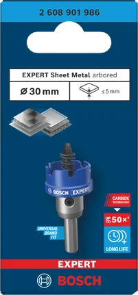 Pila na plech Bosch EXPERT s otvory 30 mm.