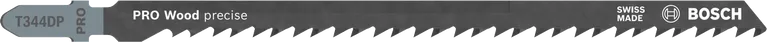 Přesný pilový list Bosch PRO Wood T344DP pro čisté řezy dřeva.