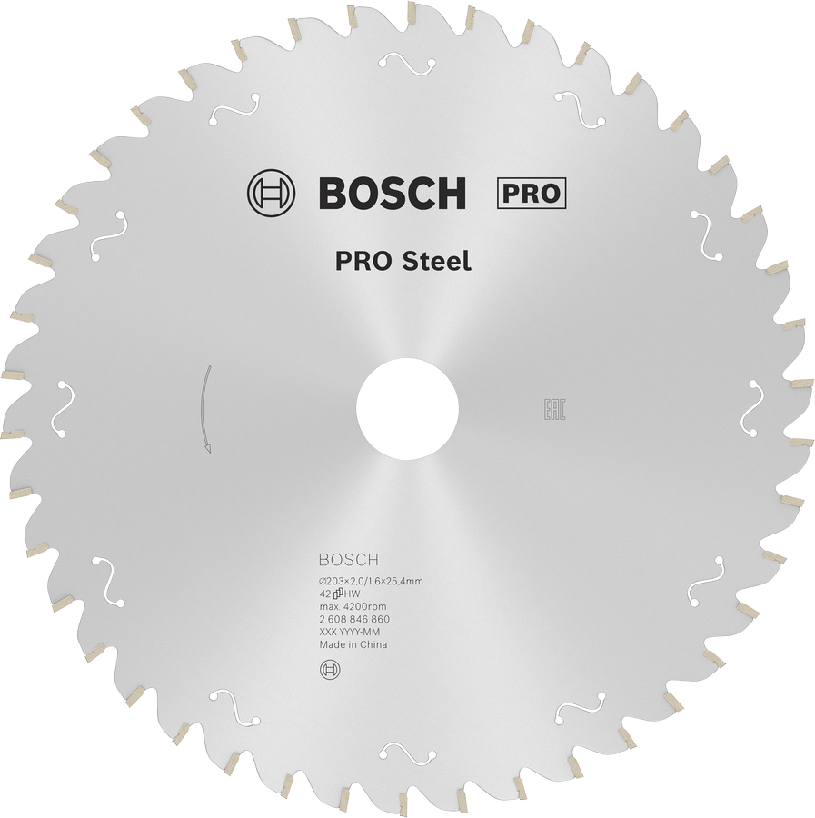 Kotouč do kotoučové pily Bosch PRO Steel 203 mm 42 zubů.