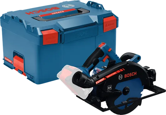 Akumulátorová okružní pila Bosch GX s kufrem L-Boxx.