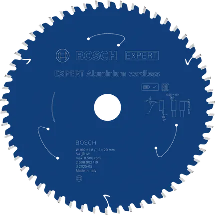 Akumulátorový pilový kotouč Bosch EXPERT do hliníku 160 mm.