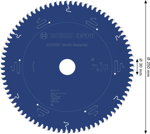 Pilový kotouč Bosch EXPERT Multi Material, 250 mm.