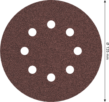 Brusný kotouč Bosch PRO E466 125 mm, 8 otvorů.