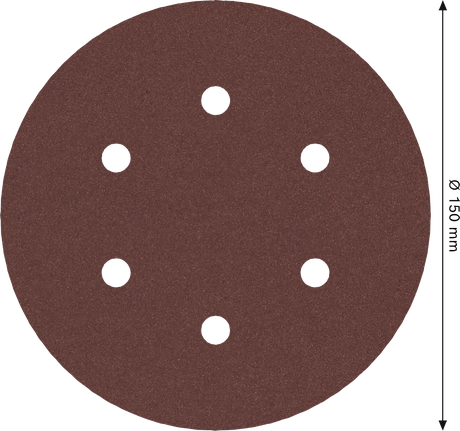 Brusný kotouč Bosch PRO E466 150 mm, 6 otvorů.