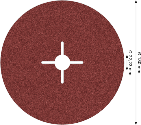 Brusný kotouč Bosch PRO R780 Fíbrový kotouč 180 mm G80.