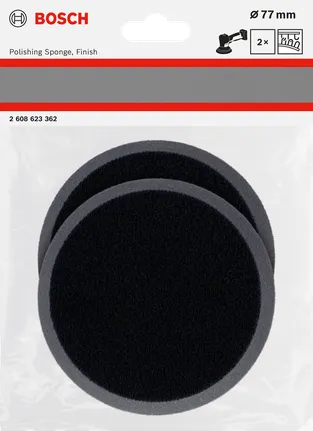 Lešticí houba Bosch 77 mm, povrchová úprava 2 ks.