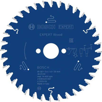 Kotouč do kotoučové pily Bosch EXPERT Wood, 130 mm, 36 zubů.